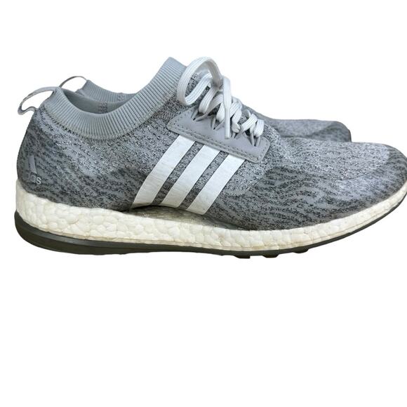 Adidas Pure Boost XG Gray Knit Running Shoes Size 8.5 - Picture 6 of 9